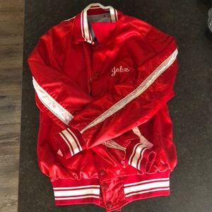 Red Vintage Varsity Jacket